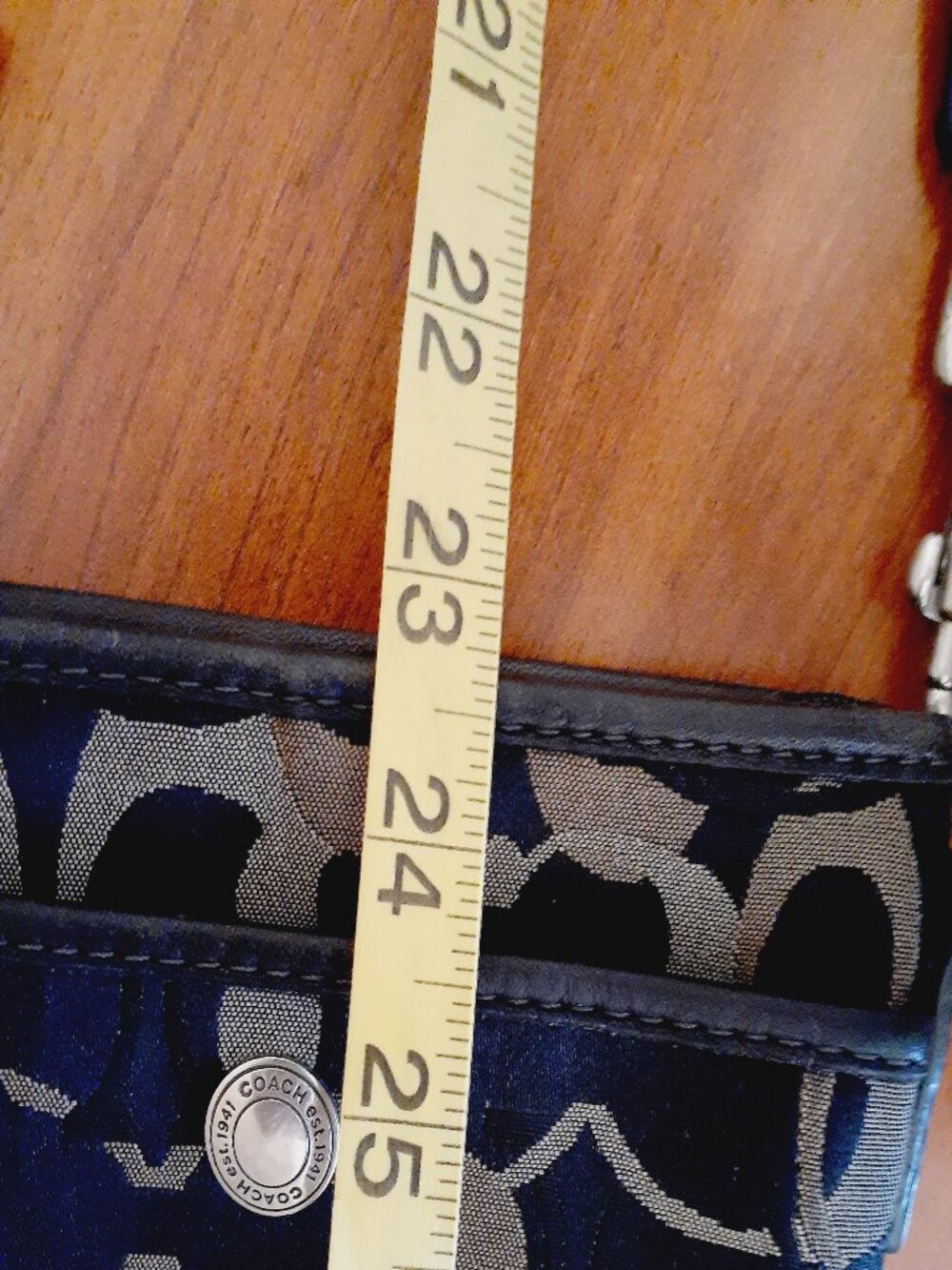 Coach Canvas Monogram Crossbody Purse - Picture 15 of 15